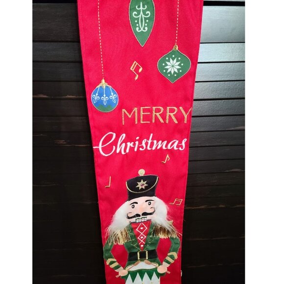 Christmas Door Decoration Nutcracker Decor Indoor Holiday Xmas Porch Sign Banner - Picture 7 of 10